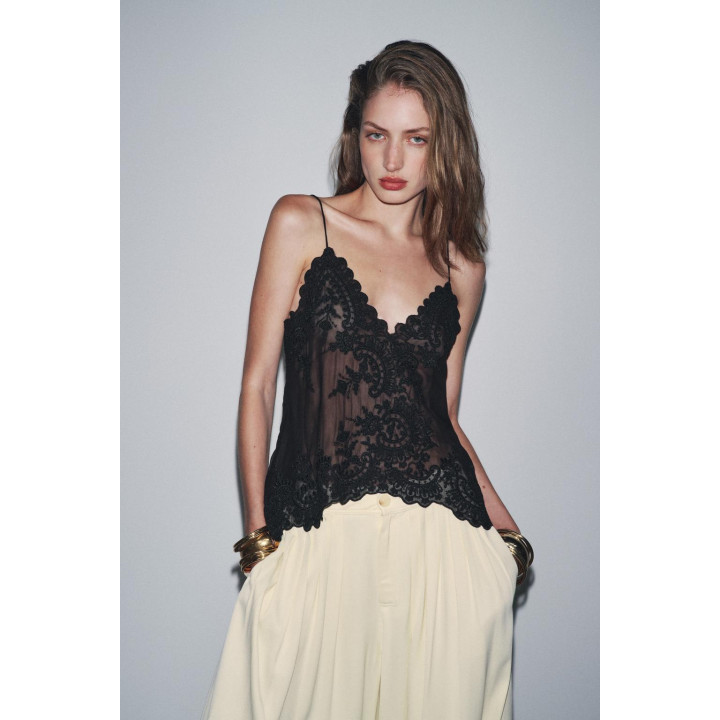 ТОП В БЕЛЬЕВОМ СТИЛЕ С КРУЖЕВОМ — ZW COLLECTION