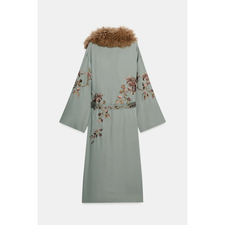 КИМОНО С ВОРОТНИКОМ ИЗ ИСКУССТВЕННОГО МЕХА — ZW COLLECTION LIMITED EDITION