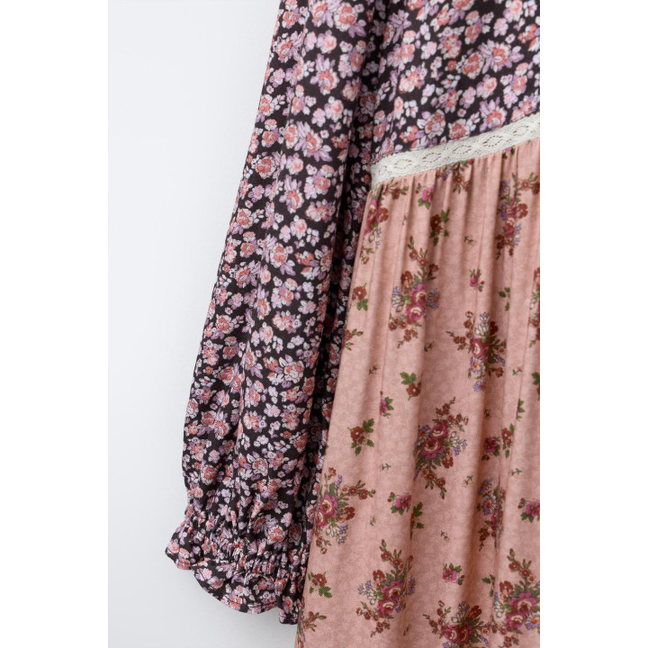 ПЛАТЬЕ ПЭЧВОРК ЦВЕТЫ