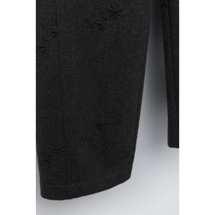 МЯГКИЕ БРЮКИ BARREL С ВЫШИВКОЙ В ВИДЕ ЦВЕТОВ