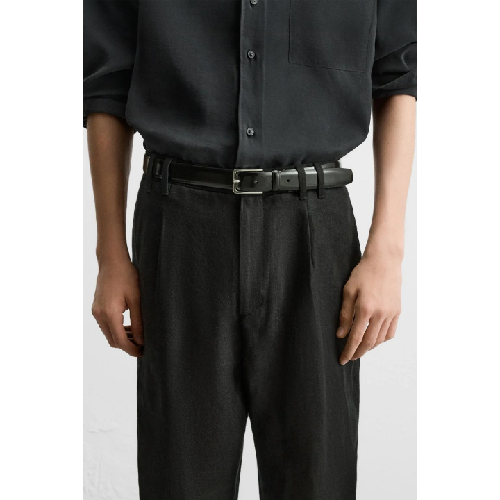 Ремень из гладкой кожи