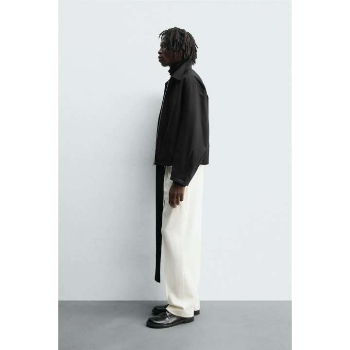 КУРТКА ИЗ РЕЛЬЕФНОЙ ТКАНИ С МОЛНИЕЙ