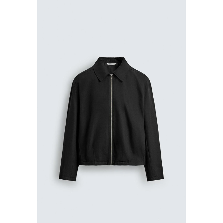 КУРТКА ИЗ РЕЛЬЕФНОЙ ТКАНИ С МОЛНИЕЙ