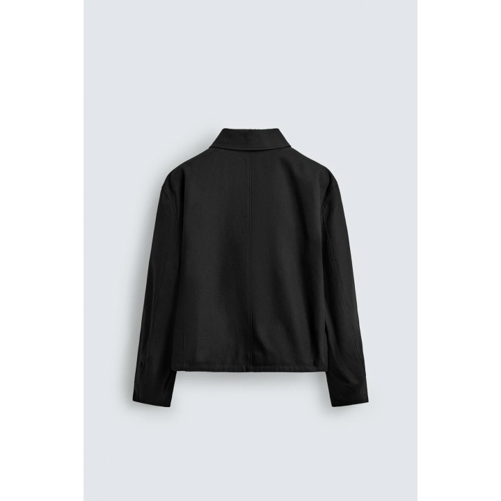 КУРТКА ИЗ РЕЛЬЕФНОЙ ТКАНИ С МОЛНИЕЙ