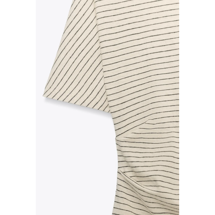 ФУТБОЛКА В СТИЛЕ РУСТИК СО СБОРКАМИ