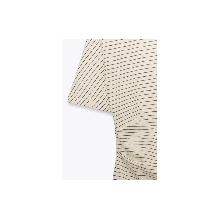 ФУТБОЛКА В СТИЛЕ РУСТИК СО СБОРКАМИ