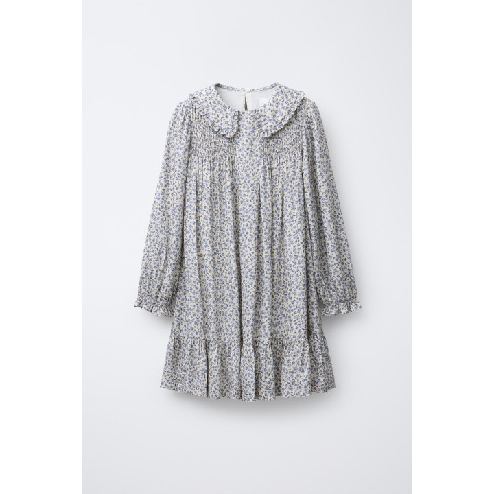 ПЛАТЬЕ С ЦВЕТОЧНЫМ ПРИНТОМ И ВОЛАНАМИ