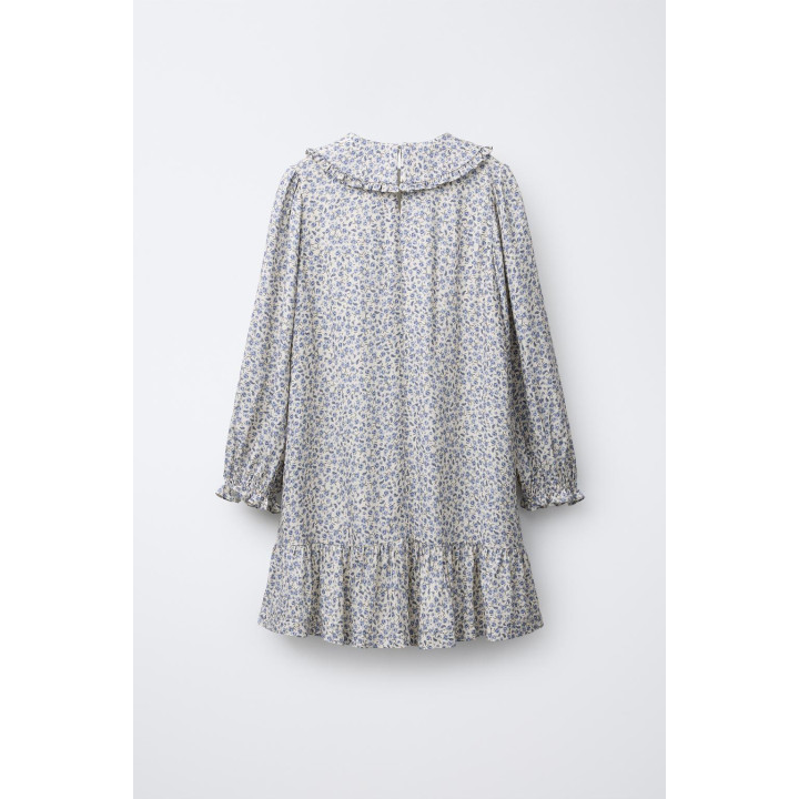 ПЛАТЬЕ С ЦВЕТОЧНЫМ ПРИНТОМ И ВОЛАНАМИ