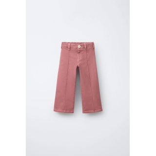 БРЮКИ МОРСКОГО ЦВЕТА ИЗ ТВИЛА С ОТДЕЛКОЙ