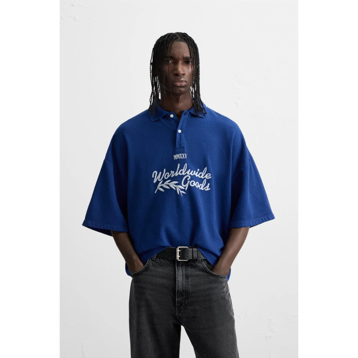 ПОЛО С ВЫШИВКОЙ ТЕКСТА