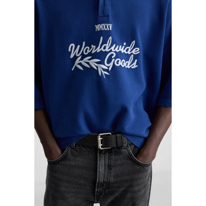 ПОЛО С ВЫШИВКОЙ ТЕКСТА