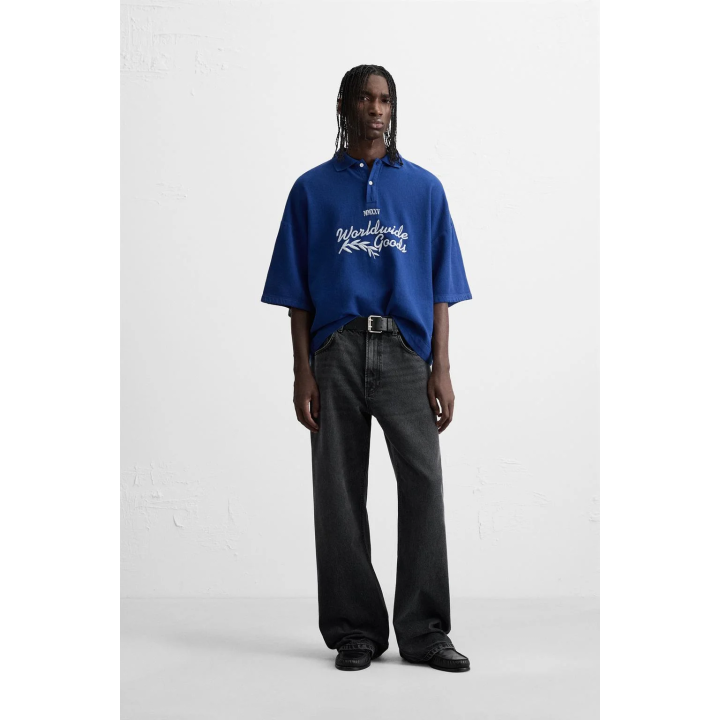 ПОЛО С ВЫШИВКОЙ ТЕКСТА