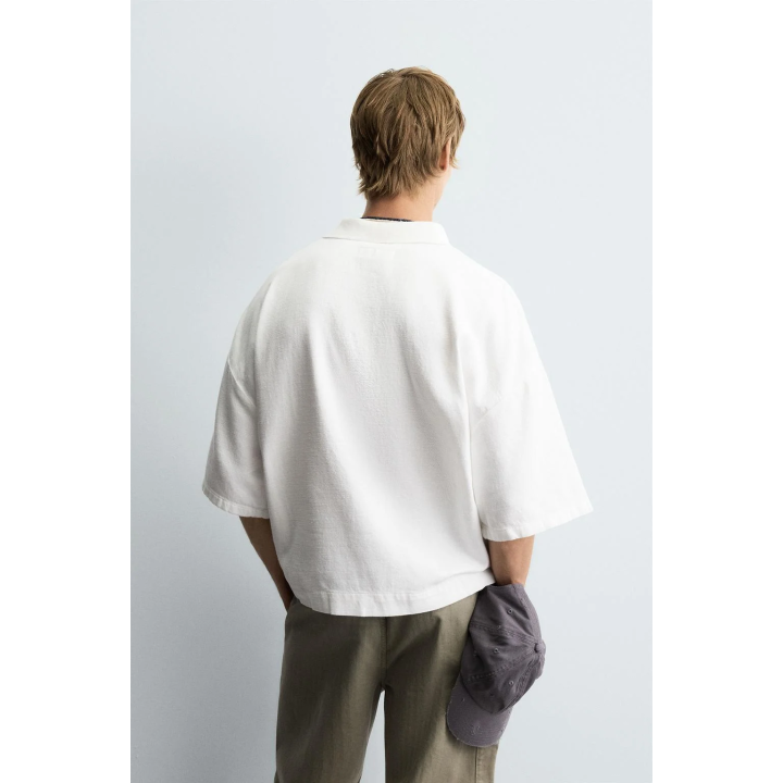 ПОЛО С ВЫШИВКОЙ СВОБОДНОГО КРОЯ