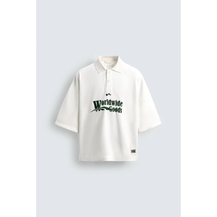 ПОЛО С ВЫШИВКОЙ СВОБОДНОГО КРОЯ