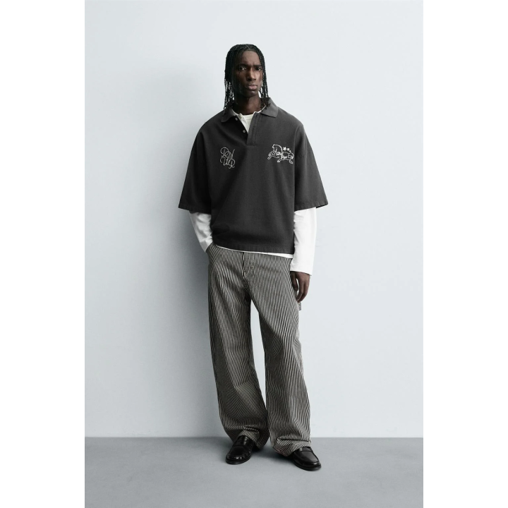 ПОЛО СВОБОДНОГО КРОЯ С ВЫШИВКОЙ