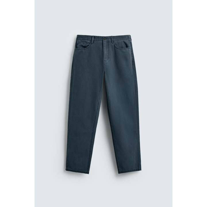 БРЮКИ STRAIGHT FIT С ЭФФЕКТОМ ПОТЕРТОСТИ