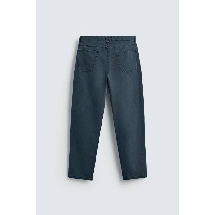 БРЮКИ STRAIGHT FIT С ЭФФЕКТОМ ПОТЕРТОСТИ