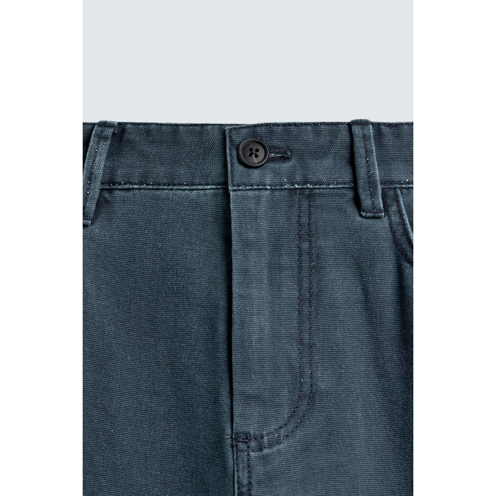 БРЮКИ STRAIGHT FIT С ЭФФЕКТОМ ПОТЕРТОСТИ