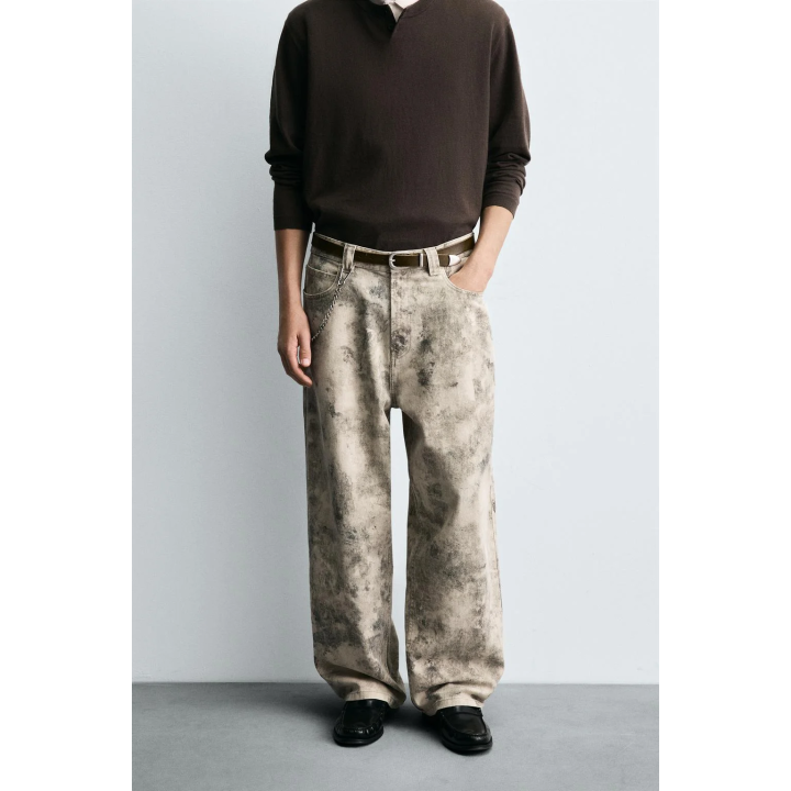 БРЮКИ С АБСТРАКТНЫМ ПРИНТОМ