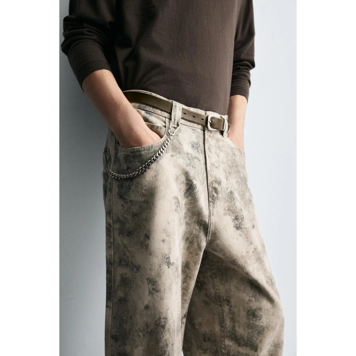 БРЮКИ С АБСТРАКТНЫМ ПРИНТОМ