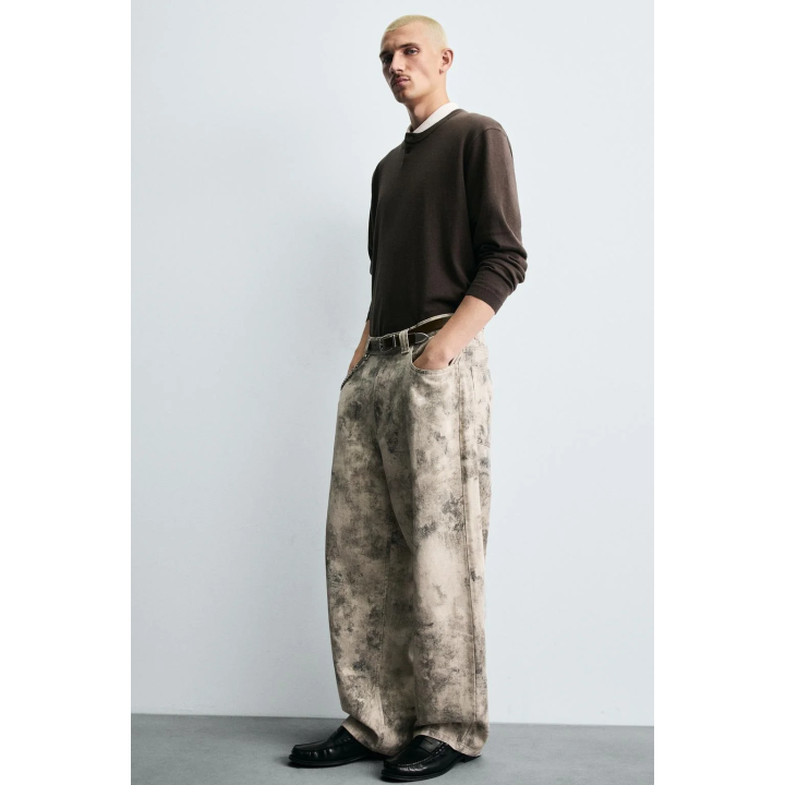 БРЮКИ С АБСТРАКТНЫМ ПРИНТОМ