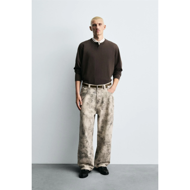 БРЮКИ С АБСТРАКТНЫМ ПРИНТОМ