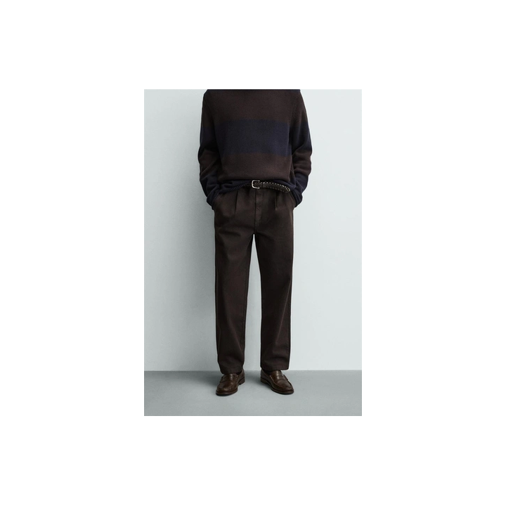 БРЮКИ STRAIGHT FIT СО СКЛАДКАМИ