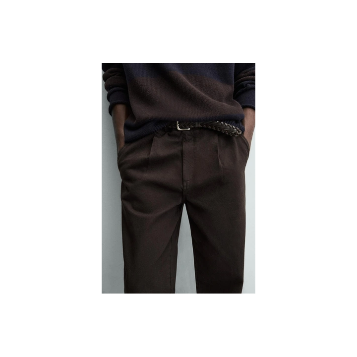 БРЮКИ STRAIGHT FIT СО СКЛАДКАМИ