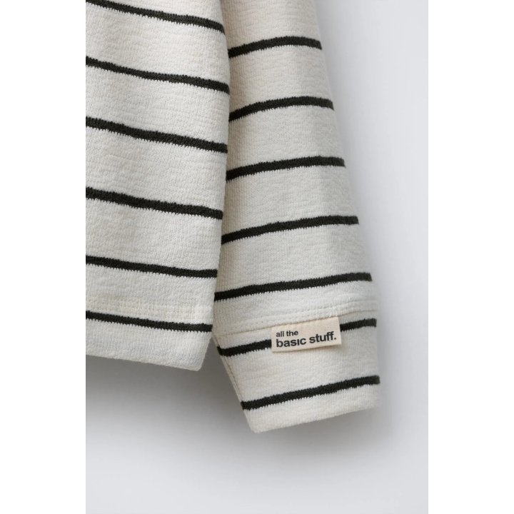 ЛОНГСЛИВ В ПОЛОСКУ С НАШИВКОЙ