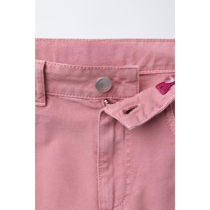 ДЖИНСЫ WIDE LEG С ВЫШИВКОЙ В ВИДЕ БАБОЧЕК