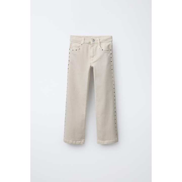 БРЮКИ КЛЕШ С ЗАКЛЕПКАМИ