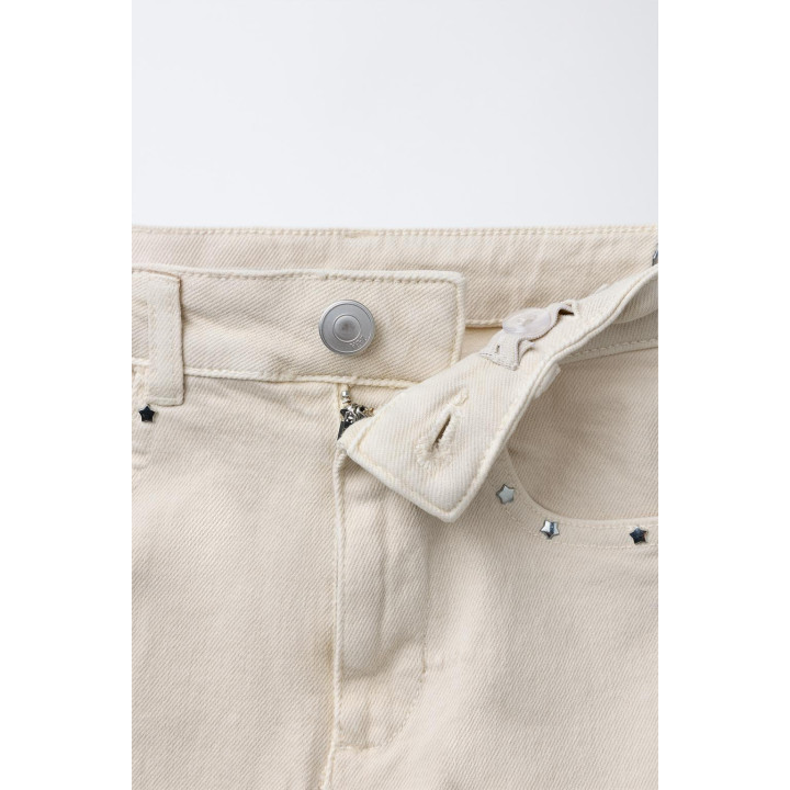 БРЮКИ КЛЕШ С ЗАКЛЕПКАМИ