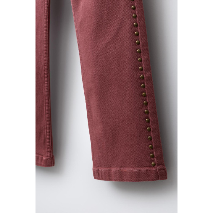 ДЖИНСЫ FLARE С ЗАКЛЕПКАМИ