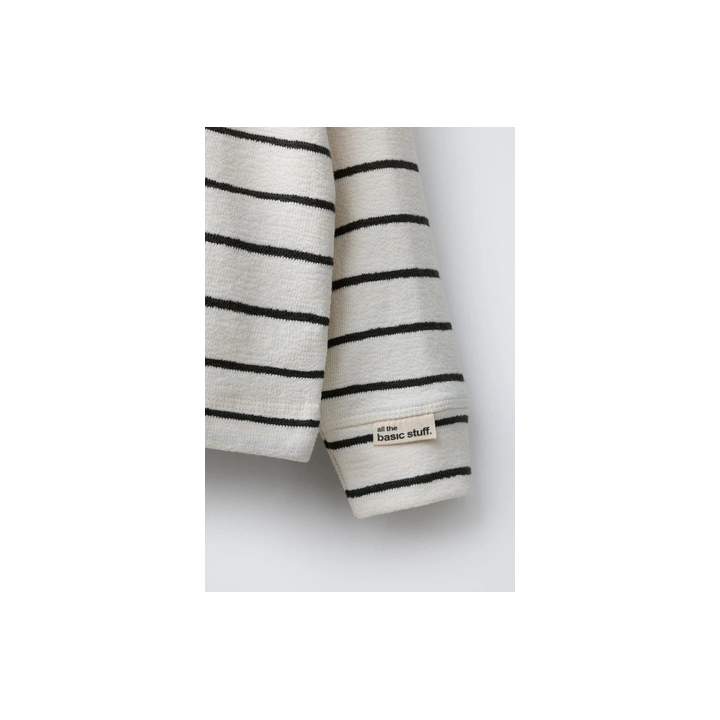 ЛОНГСЛИВ В ПОЛОСКУ С НАШИВКОЙ