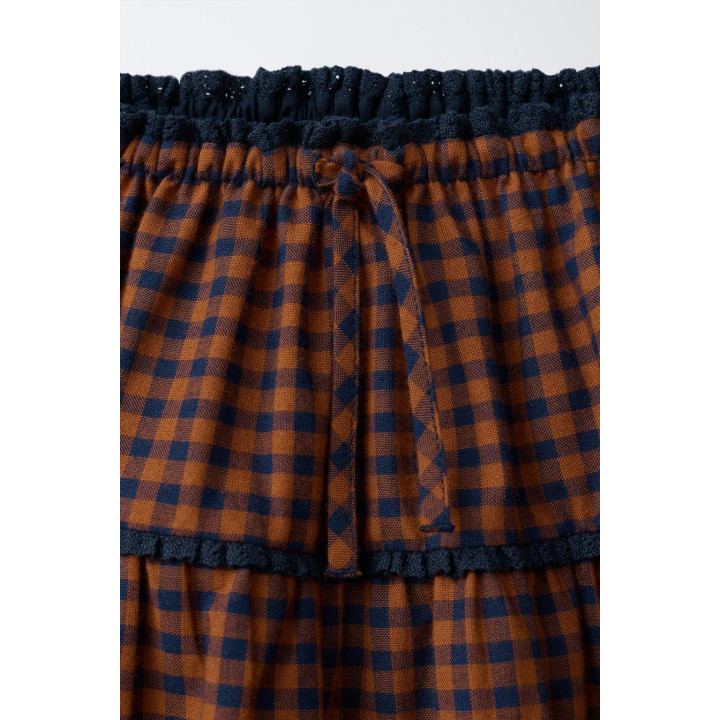 ЮБКА-ШОРТЫ В КЛЕТКУ