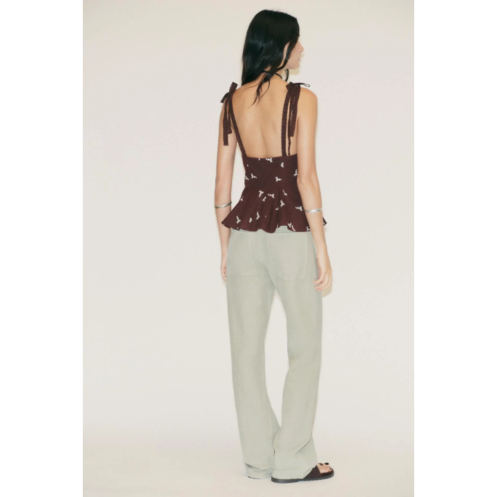 ПРЯМЫЕ БРЮКИ В ПИЖАМНОМ СТИЛЕ