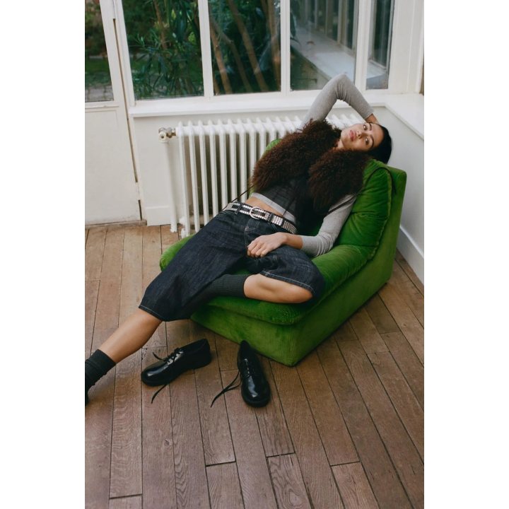 ДЖИНСОВЫЕ ШОРТЫ-БЕРМУДЫ TRF СО СРЕДНЕЙ ПОСАДКОЙ