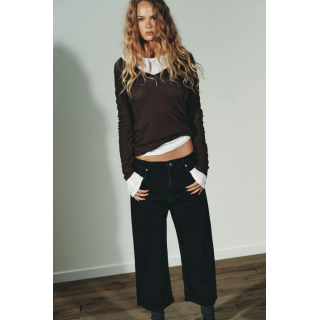 Джортсы бермуды trf средней посадки из денима