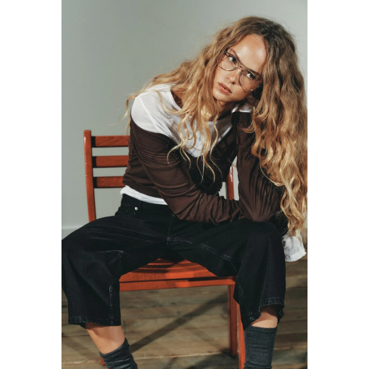 Джортсы бермуды trf средней посадки из денима