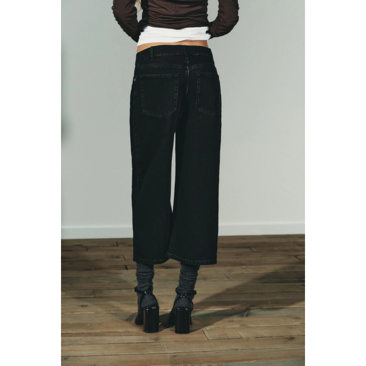 Джортсы бермуды trf средней посадки из денима