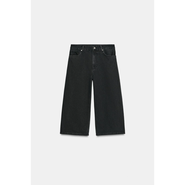 Джортсы бермуды trf средней посадки из денима