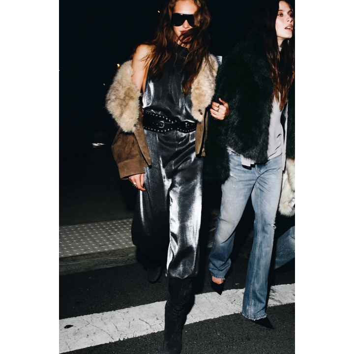 КОМБИНЕЗОН ХАЛТЕР С ОБЪЕМНЫМИ БРЮКАМИ