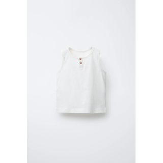 Блуза без рукавов с пуговицами