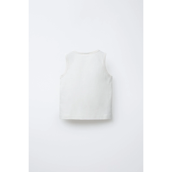 Блуза без рукавов с пуговицами