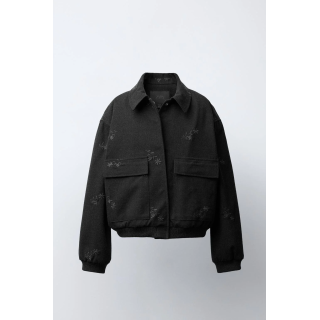 БОМБЕР С ВЫШИВКОЙ «ЦВЕТЫ»