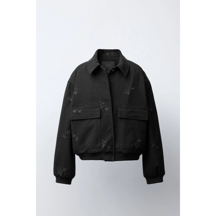 БОМБЕР С ВЫШИВКОЙ «ЦВЕТЫ»