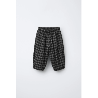 Брюки в клетку с зауженным кроем