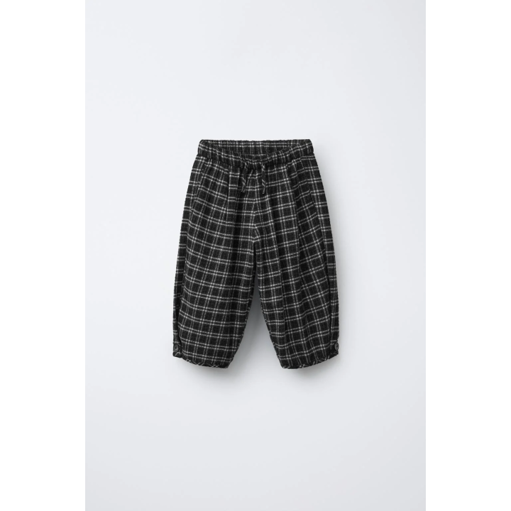 Брюки в клетку с зауженным кроем