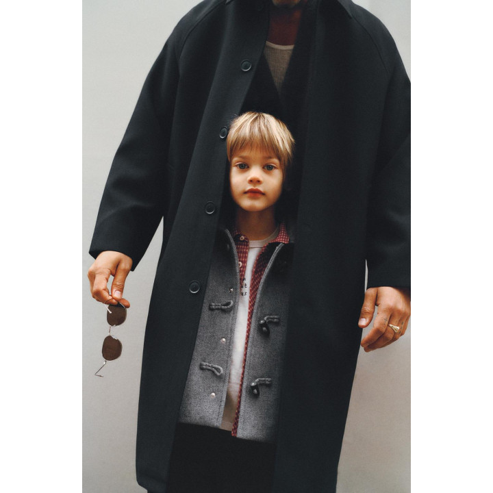 Рубашка в клетку с карманом