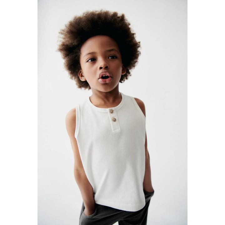 Блуза без рукавов с пуговицами